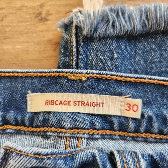 Levis Sz 30 Ribcage Straight Jeans - Picture 7 of 11